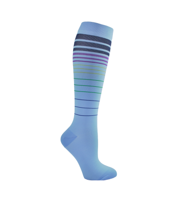 496F Medias Deportivas Caña Larga Con Compresión | Talla: 9-11