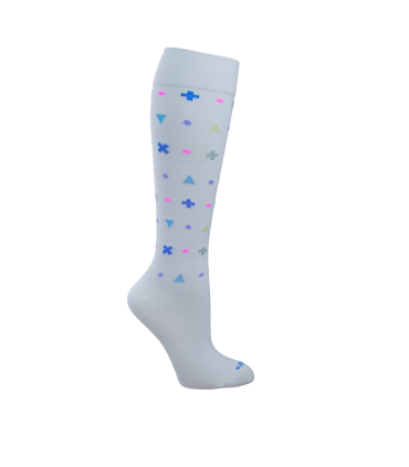 496F-3 Medias Deportivas Caña Larga Con Compresión | Talla: 9-11