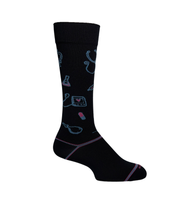 496F-5 Medias Deportivas Caña Larga Con Compresión | Talla: 9-11